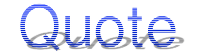 Quote Blue Shadow Logo