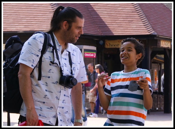 picture of me & Vini chatting and laughing!