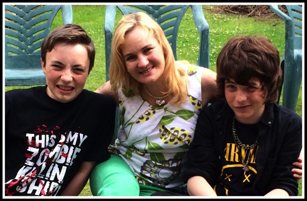 Marshall on left, Sarah in the middle and Alfie on the right