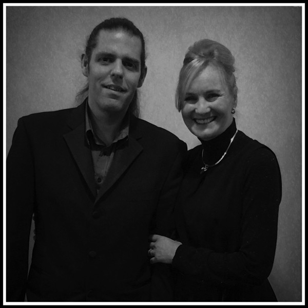 Me stood on Sarah's right in my suit with Sarah's beautiful smile next to me