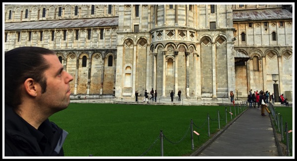 Me looking at the tower