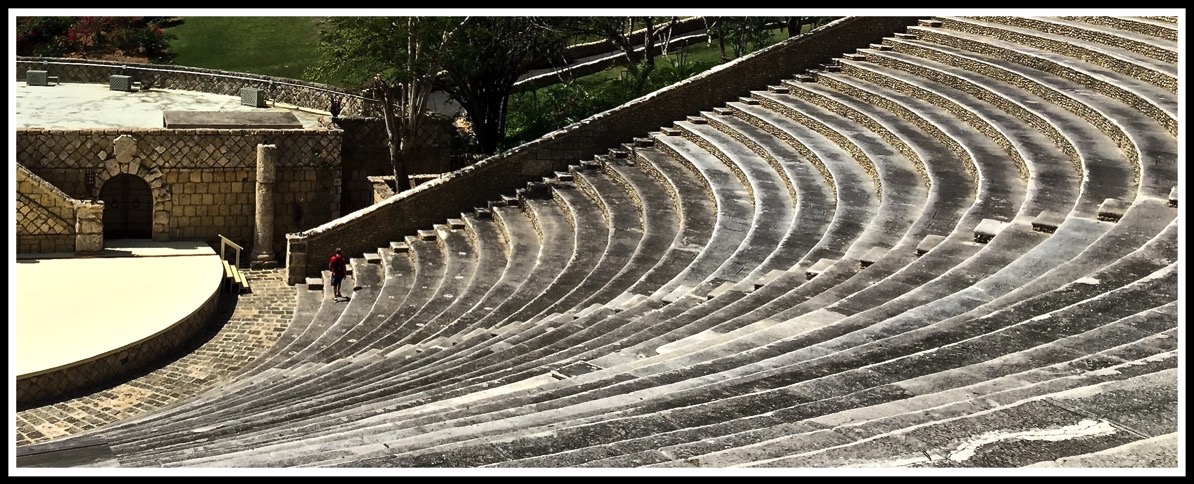Photo of the circular seating of the Amphitheater right view