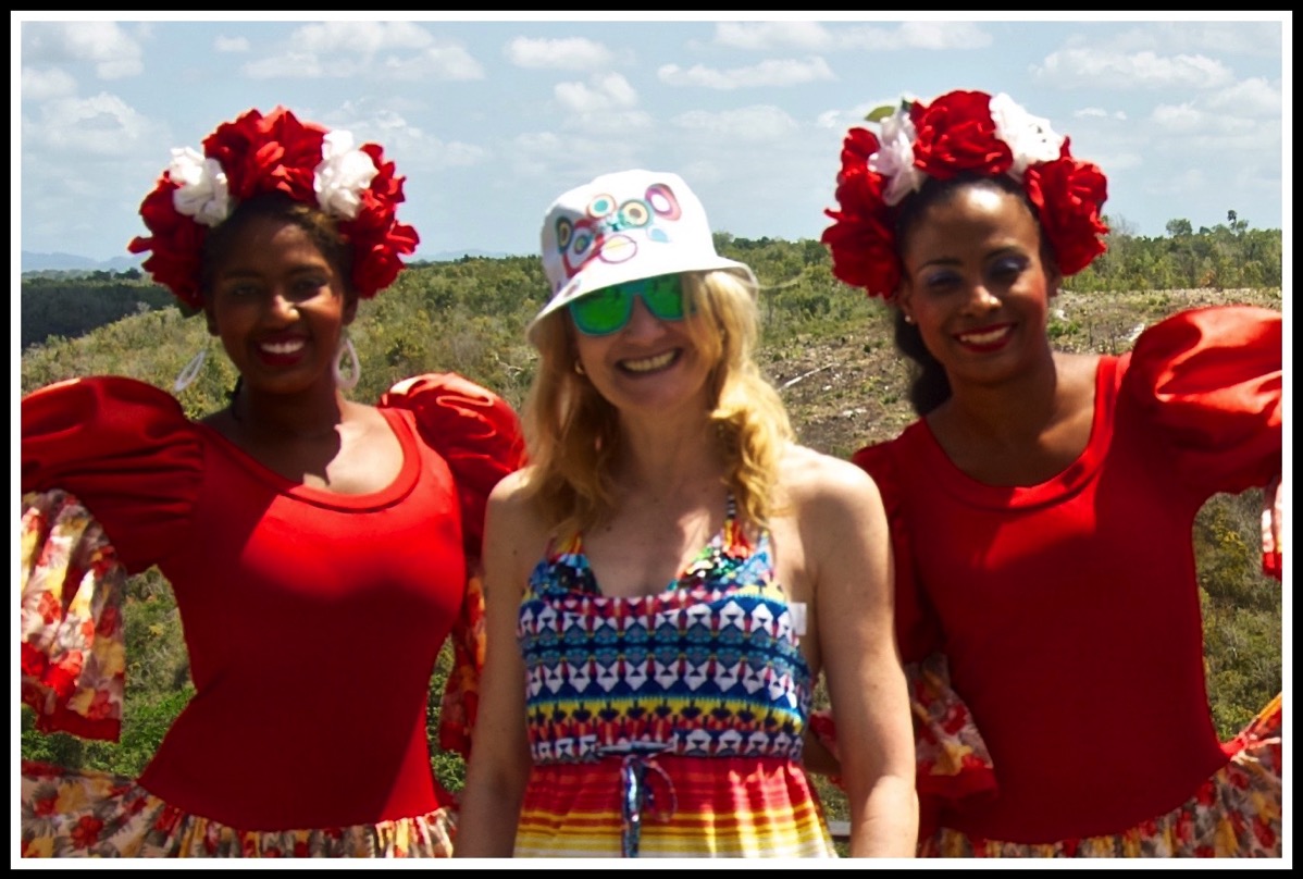 Sarah and the red dresses close u