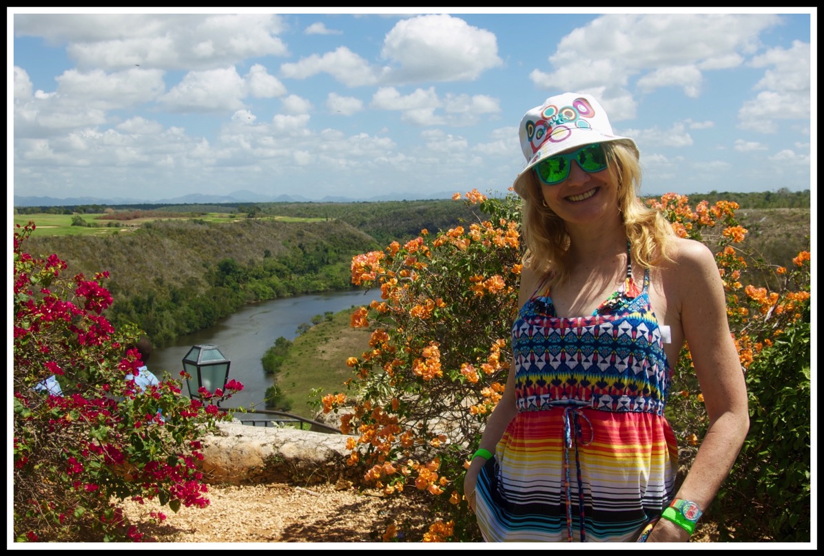 Sarah at the Chavón River