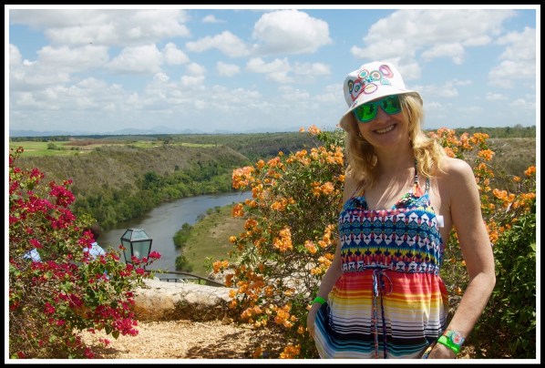 Sarah at the Chavón River