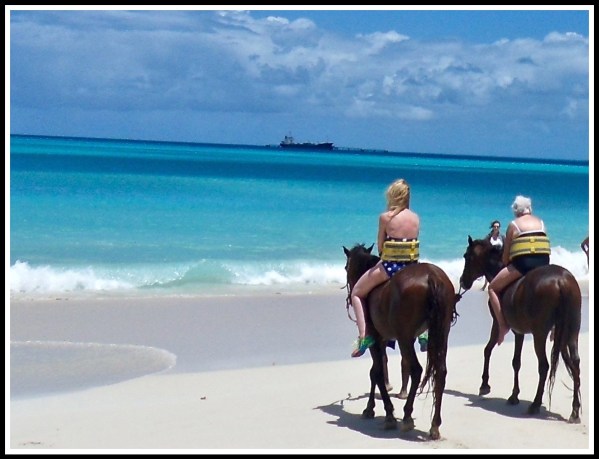 Sarah bareback riding