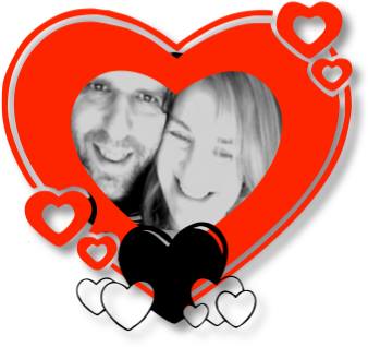 Sarah & i in Love Heart