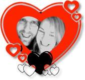 Sarah & i in Love Heart