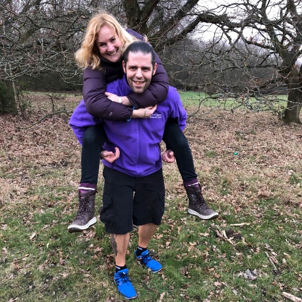 Sarah as my Backpack 2