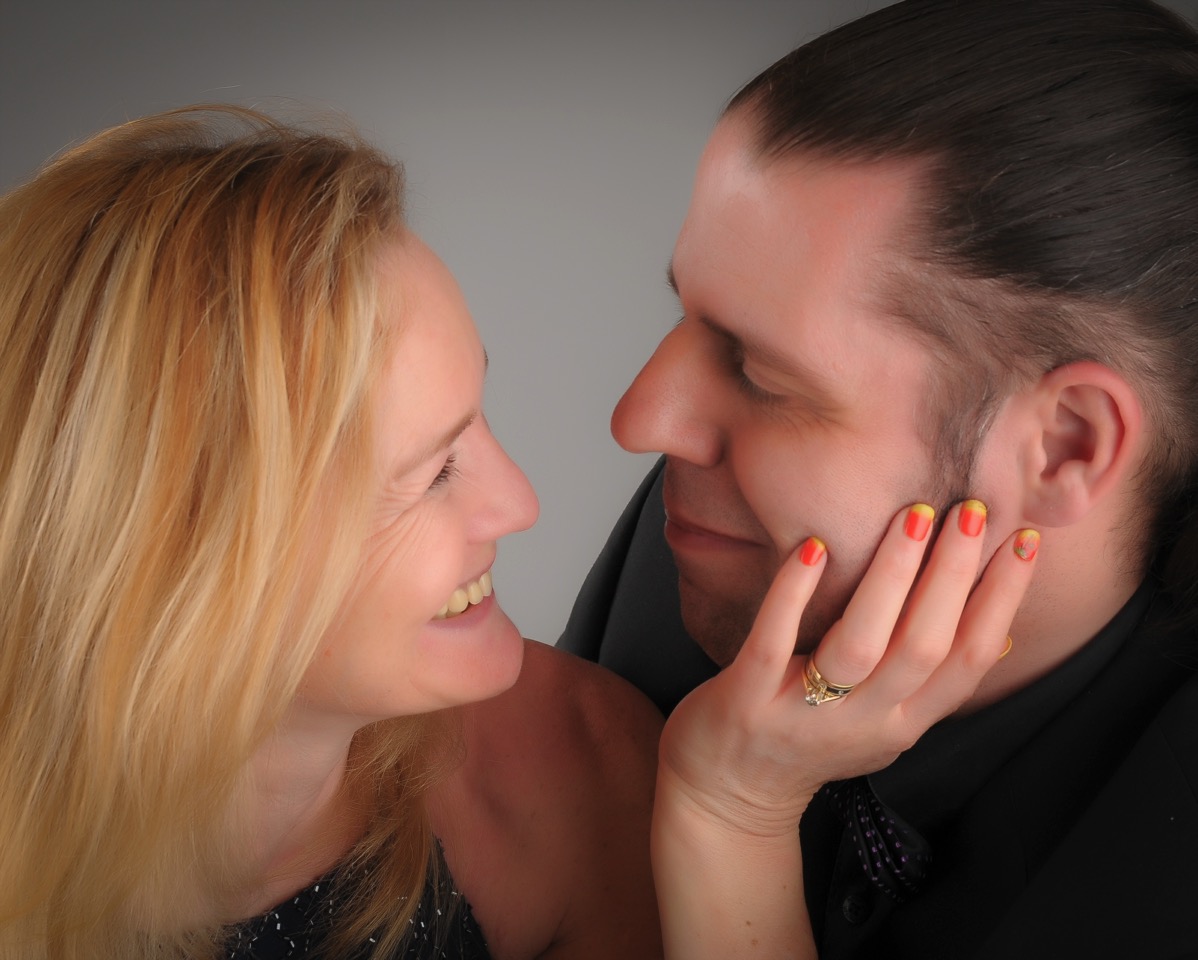 Sarah & i having a photo shoot during the Captains dress up night on the ship