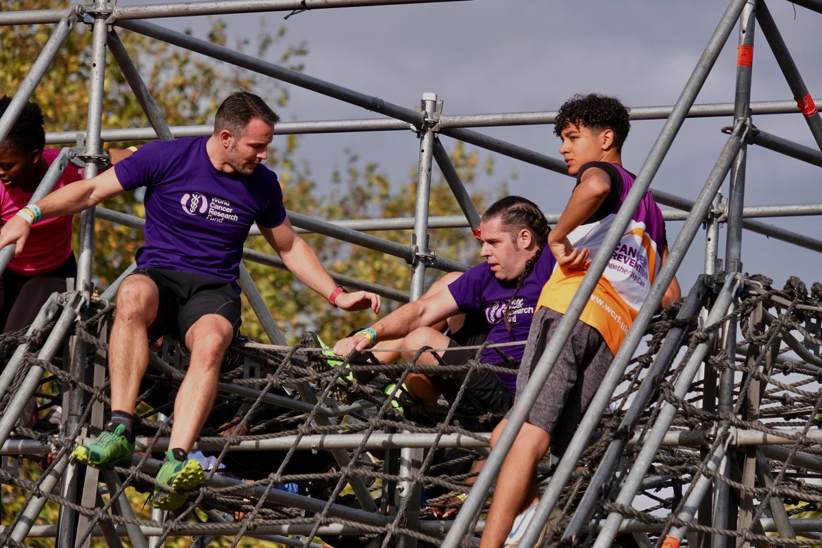 Adie, me & Vini on the scramble net