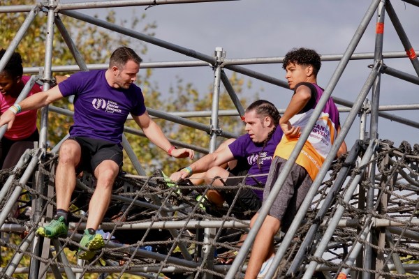 Adie, me & Vini on the scramble net