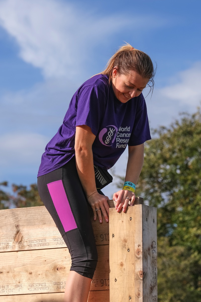 Ashley at the top of the wall