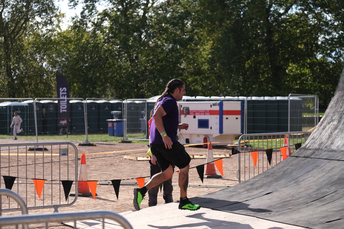 Me running at Everest