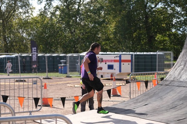 Me running at Everest