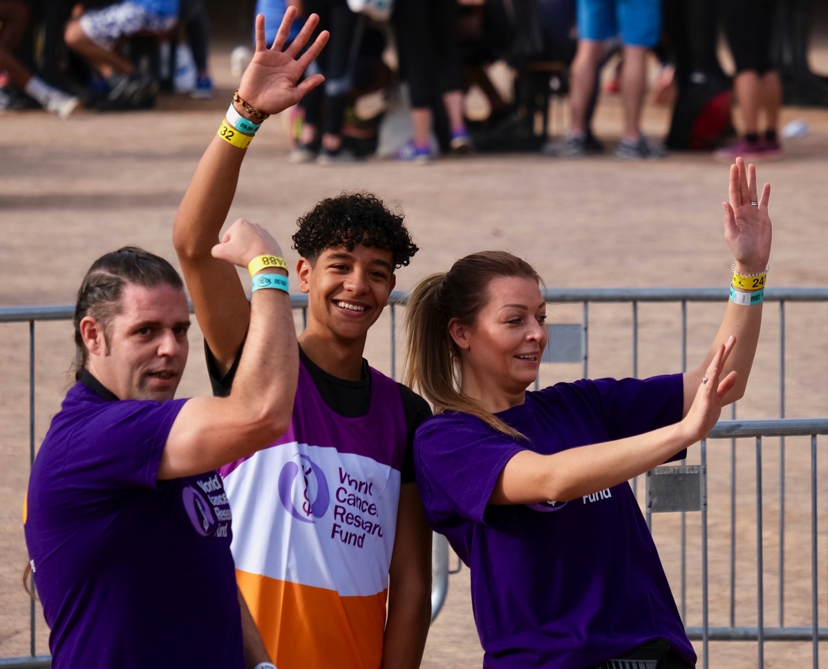 Me, Vini & Ashley cheering