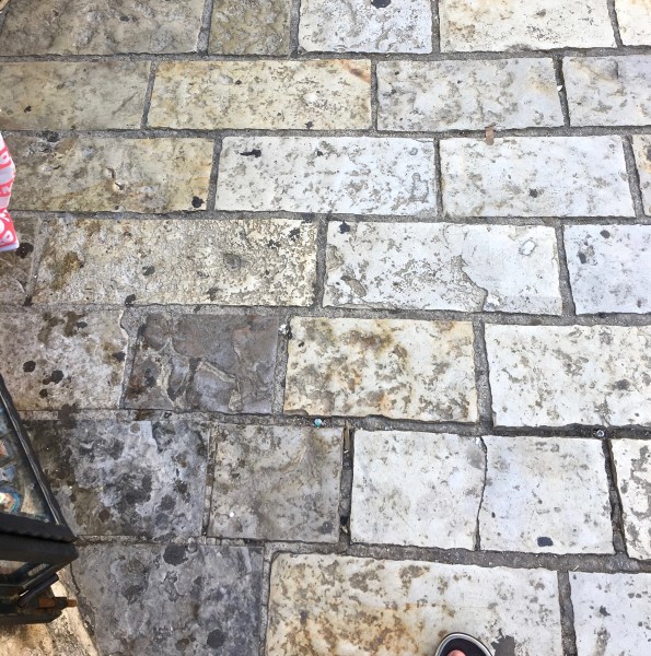 A squared stone pavement in the town