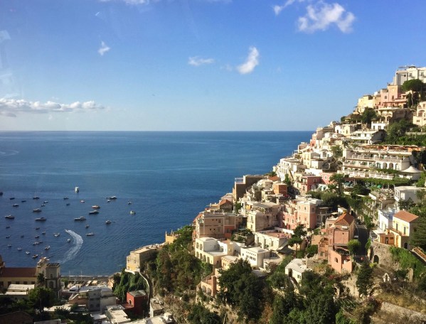 Beautiful rolling hills and mountains of the Amalfi coast