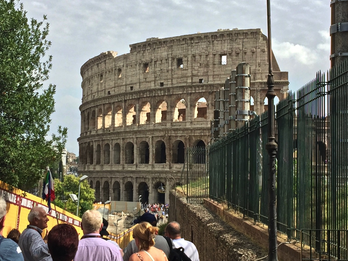 Colosseum arches and ruins