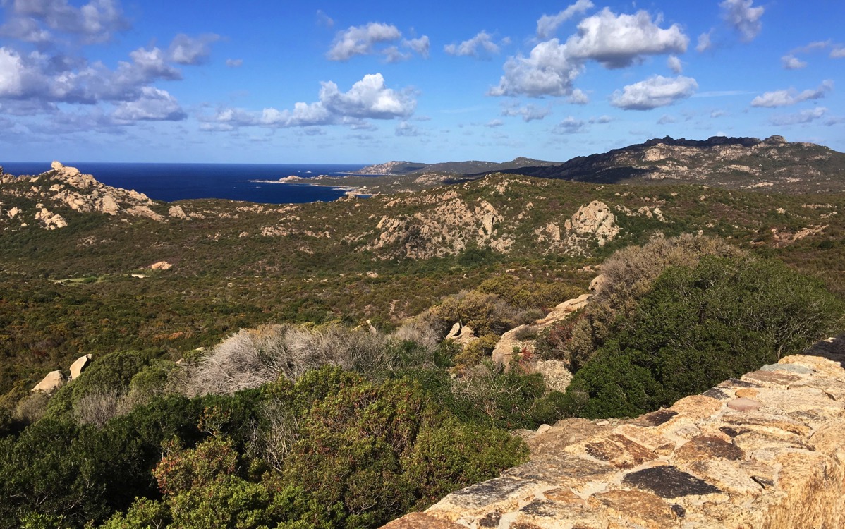 Rolling green hills of Corsica