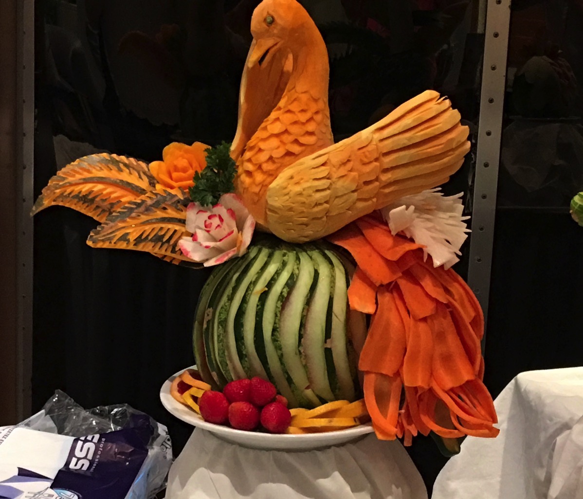 Fantastic food creations by the chefs