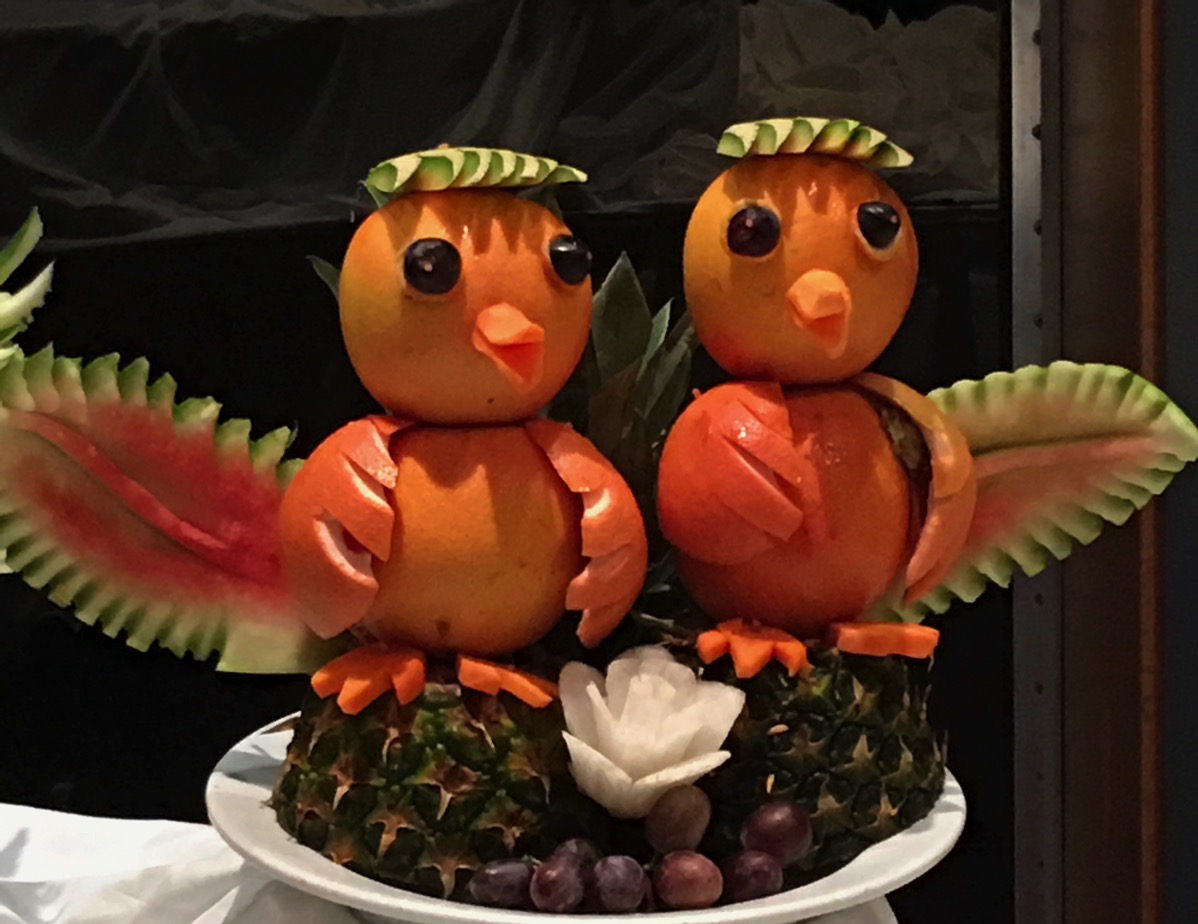 Fantastic food creations by the chefs