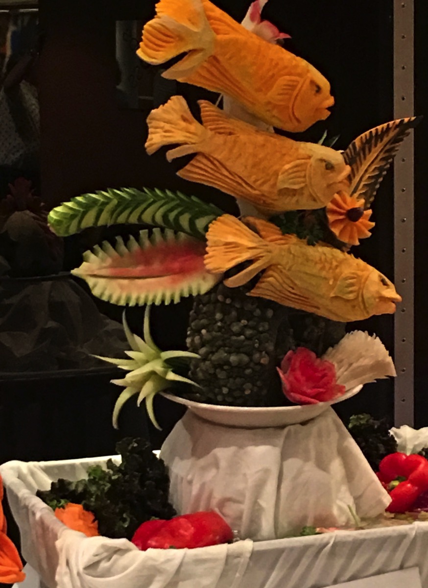 Fantastic food creations by the chefs