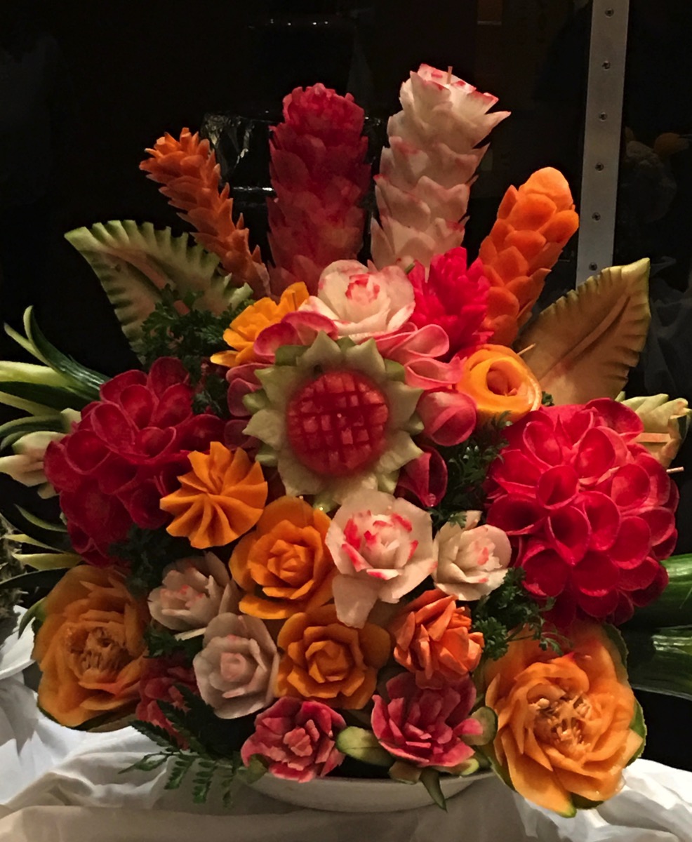 Fantastic food creations by the chefs