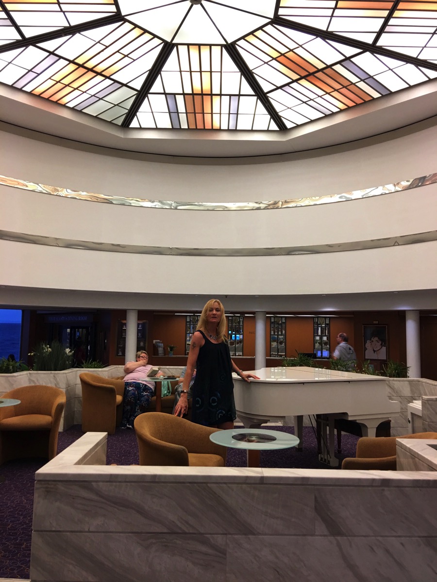 Lovely wife Sarah and the piano 