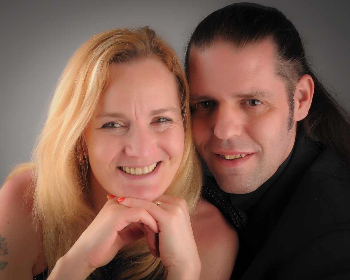 Me and Sarah both looking at the camera