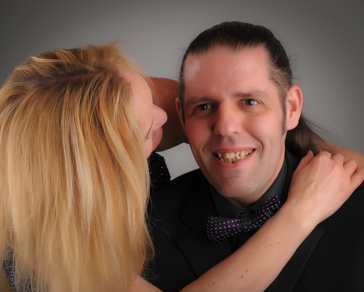 Sarah with arms aound my shoulders