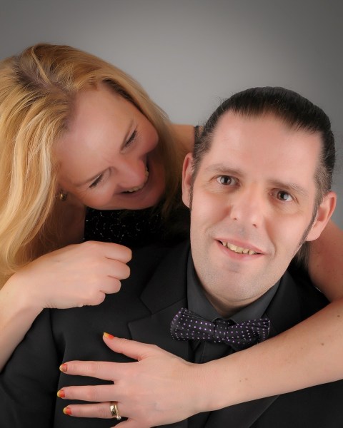 Sarah with arms aound my shoulders