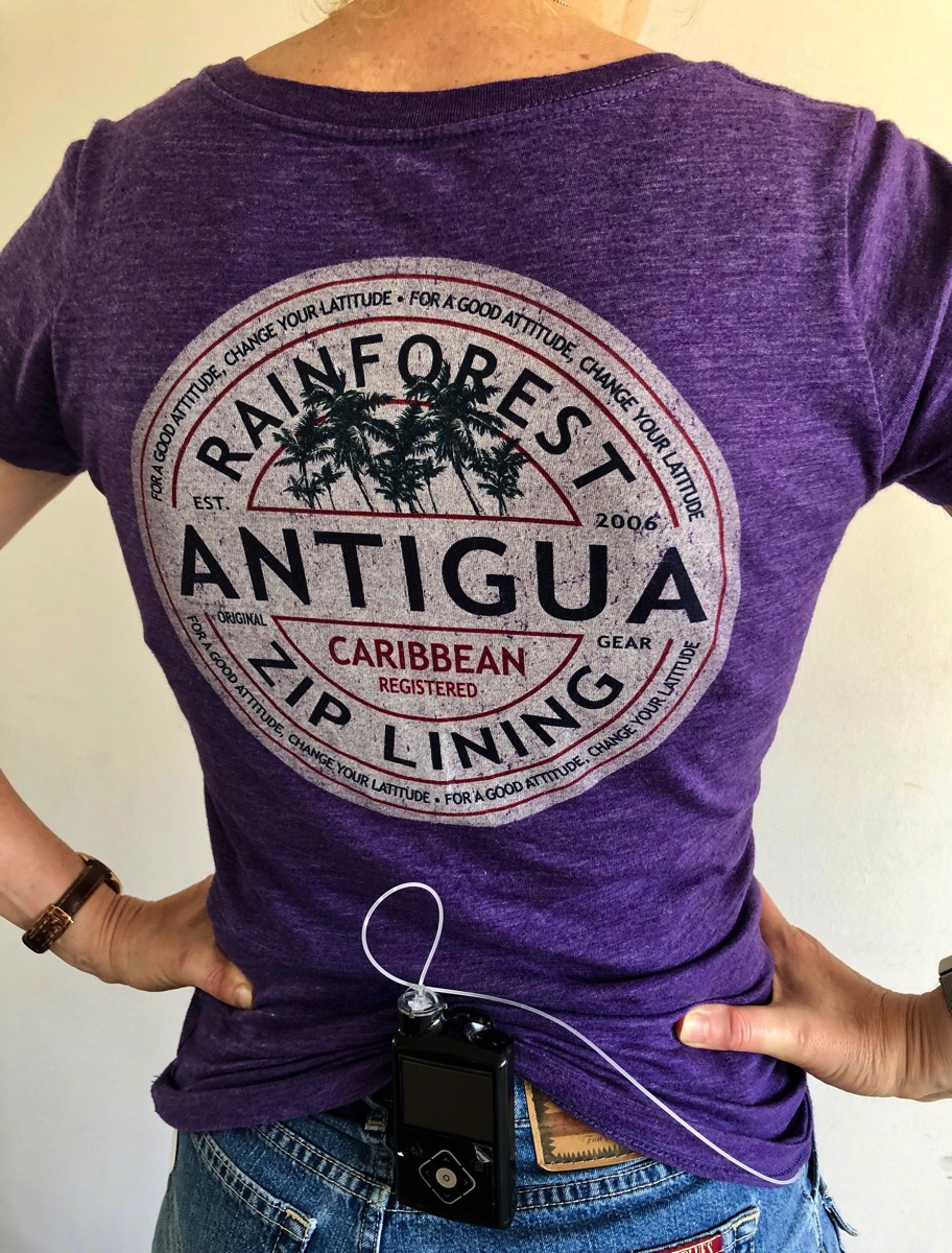 Photo of the back of Sarah's t-shirt 