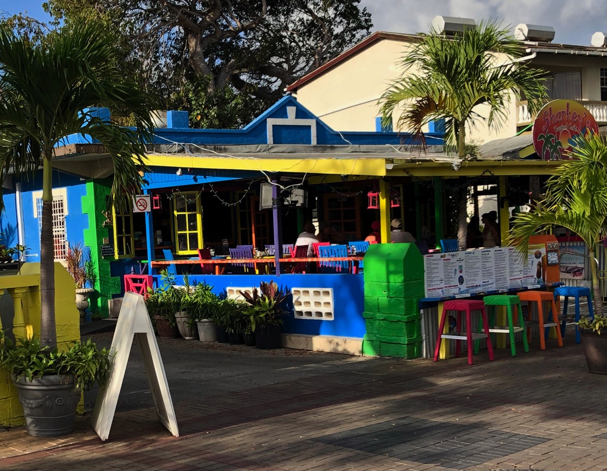 Sharkeys cafe in Barbados