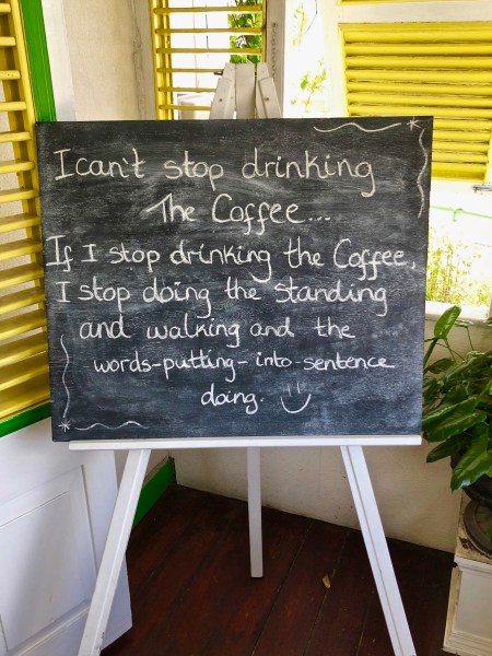 Victoria coffee shop sign