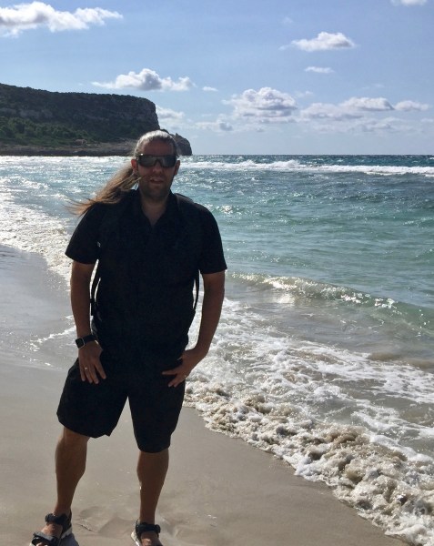 Me on the beach in Minorca