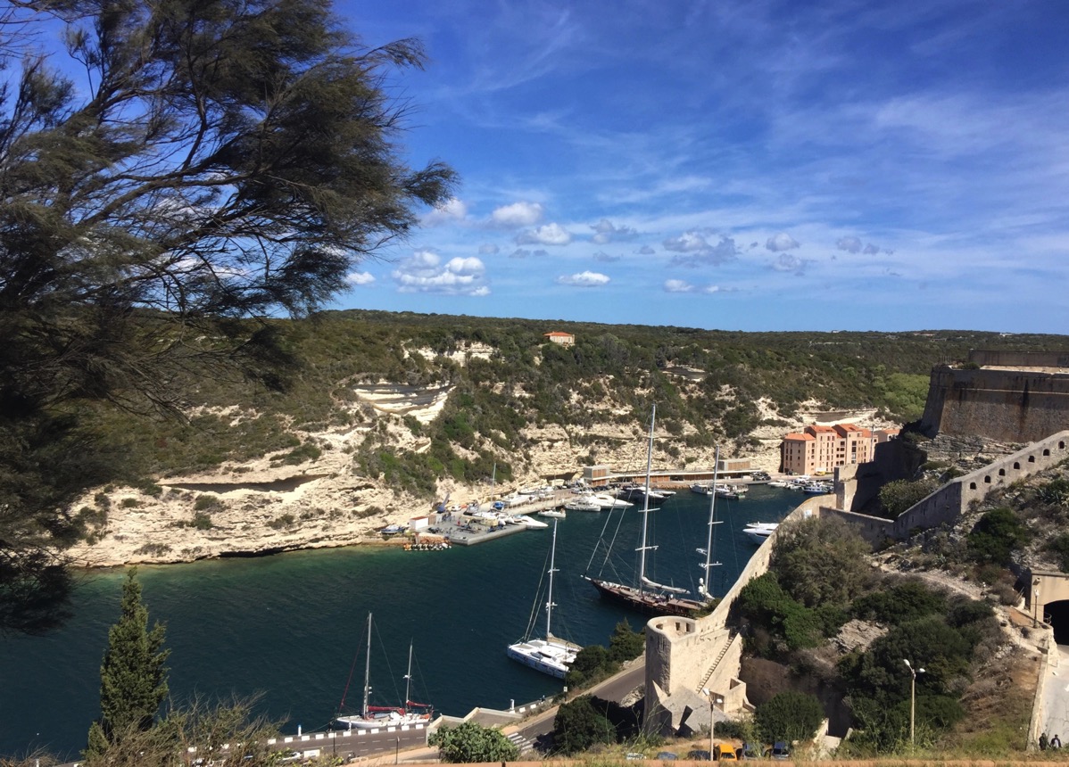 Me stood in the centre of the twon in Corsica