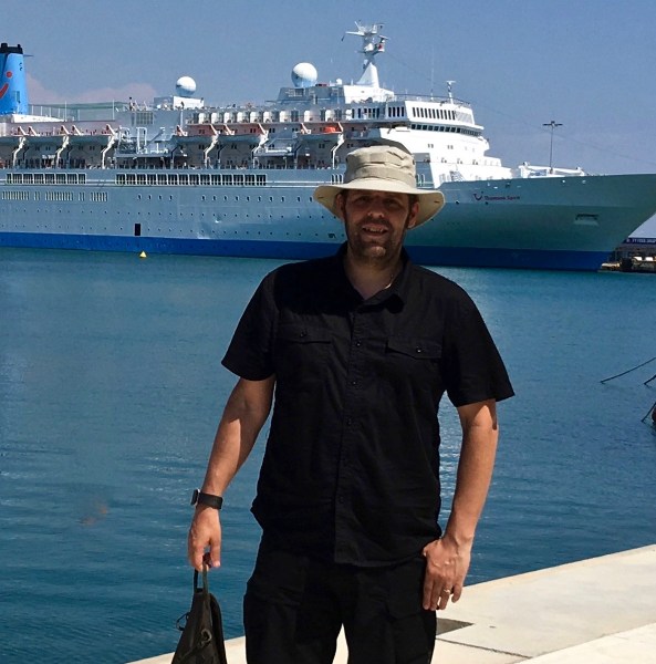 Photo of me in front of the ship