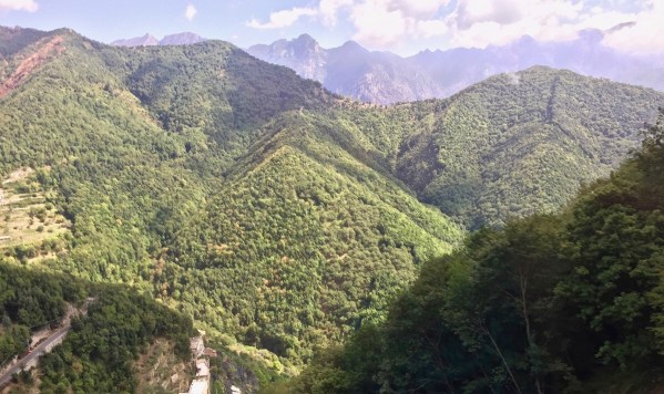 rolling hills from the coach