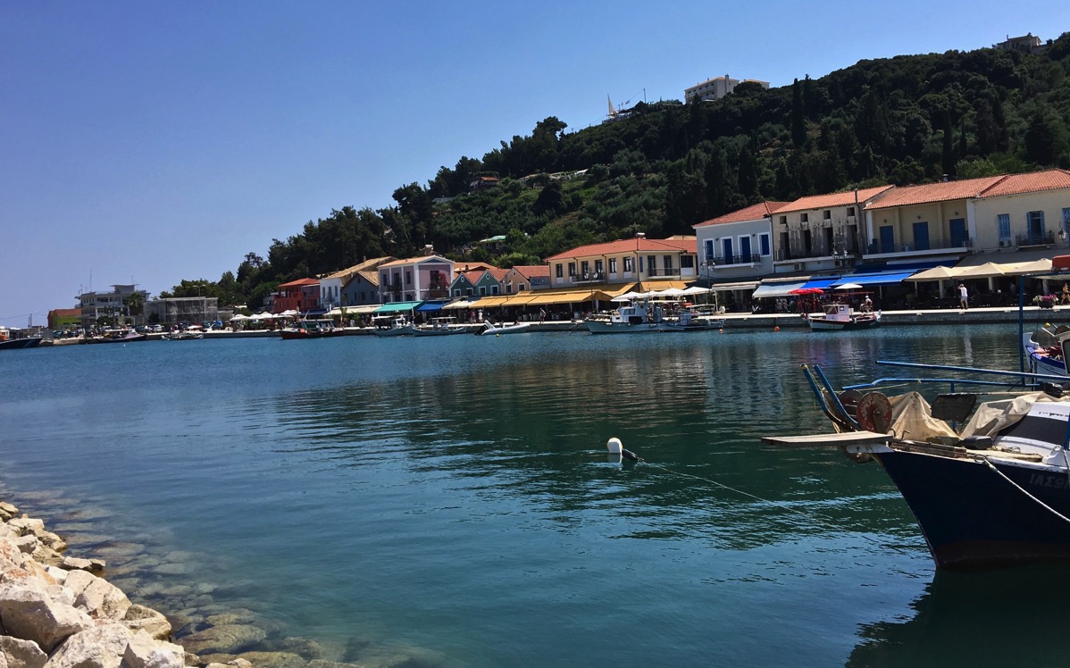 rows of the little boats in the dock