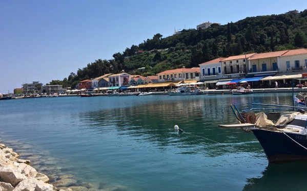 rows of the little boats in the dock
