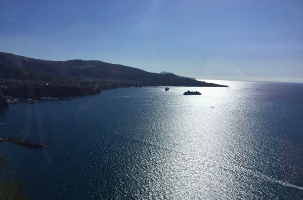 Sunse over the coastline 