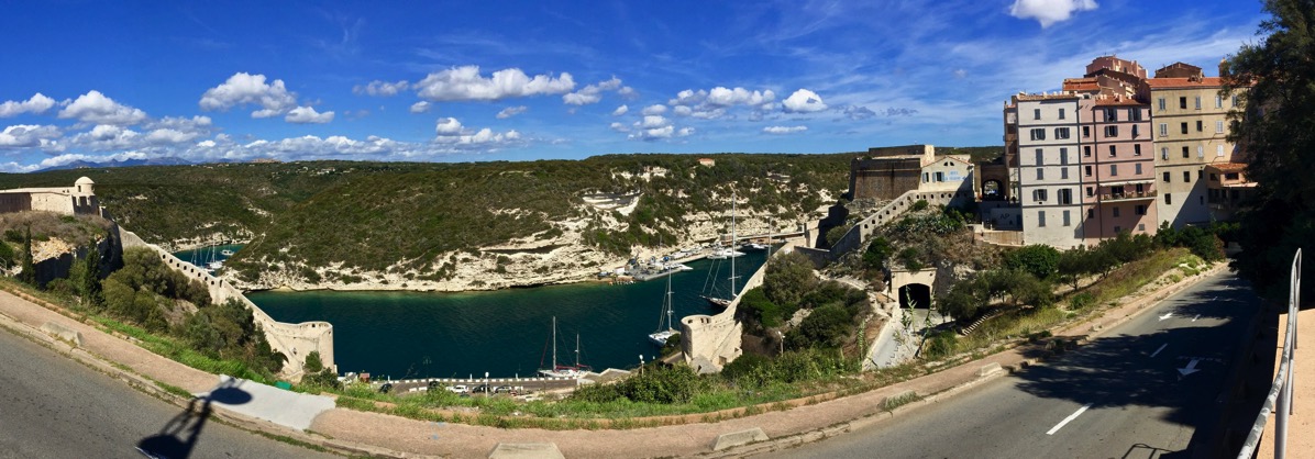 Super Sarah panorama of the Corsica coast ond hills