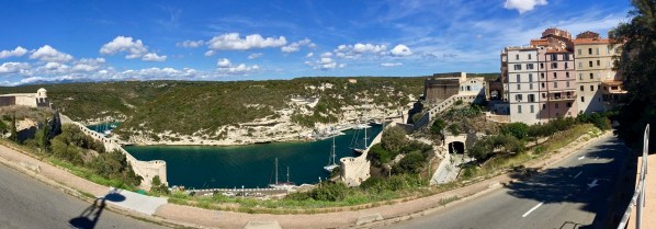 Super Sarah panorama of the Corsica coast ond hills
