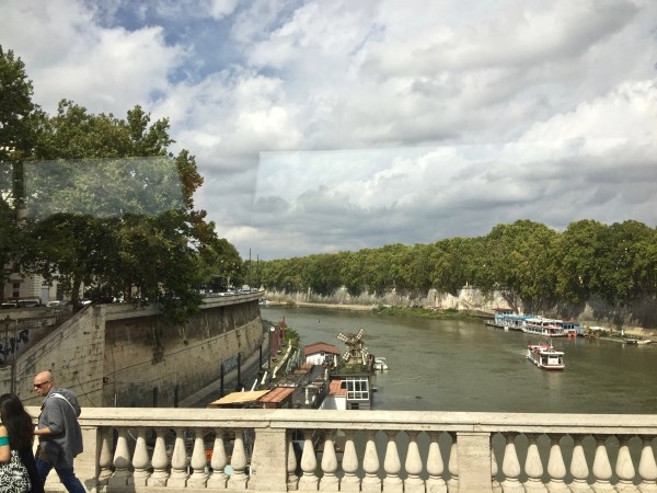 The river in rome taken from the coach