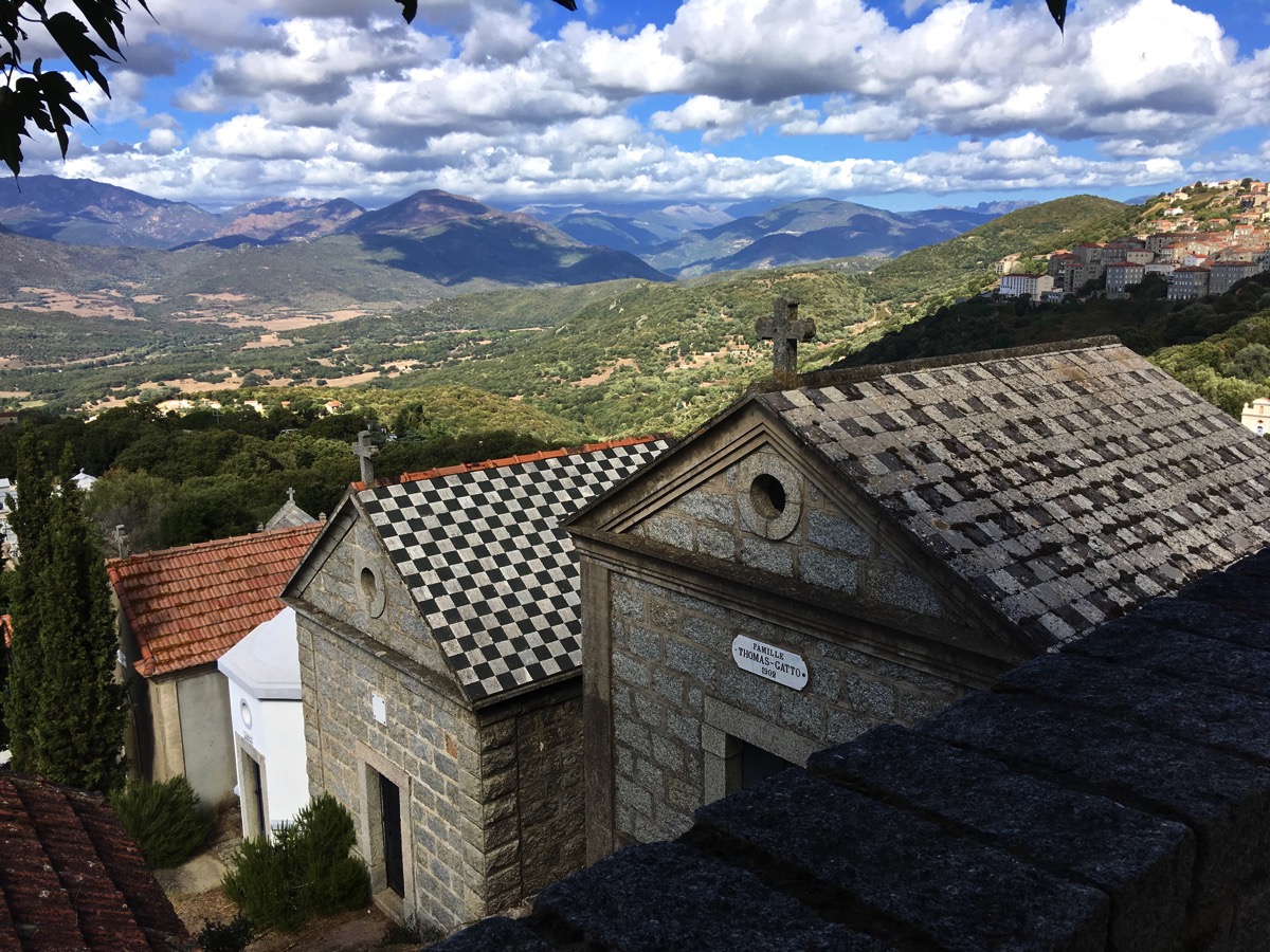 The steps going down from the top of the cliffs