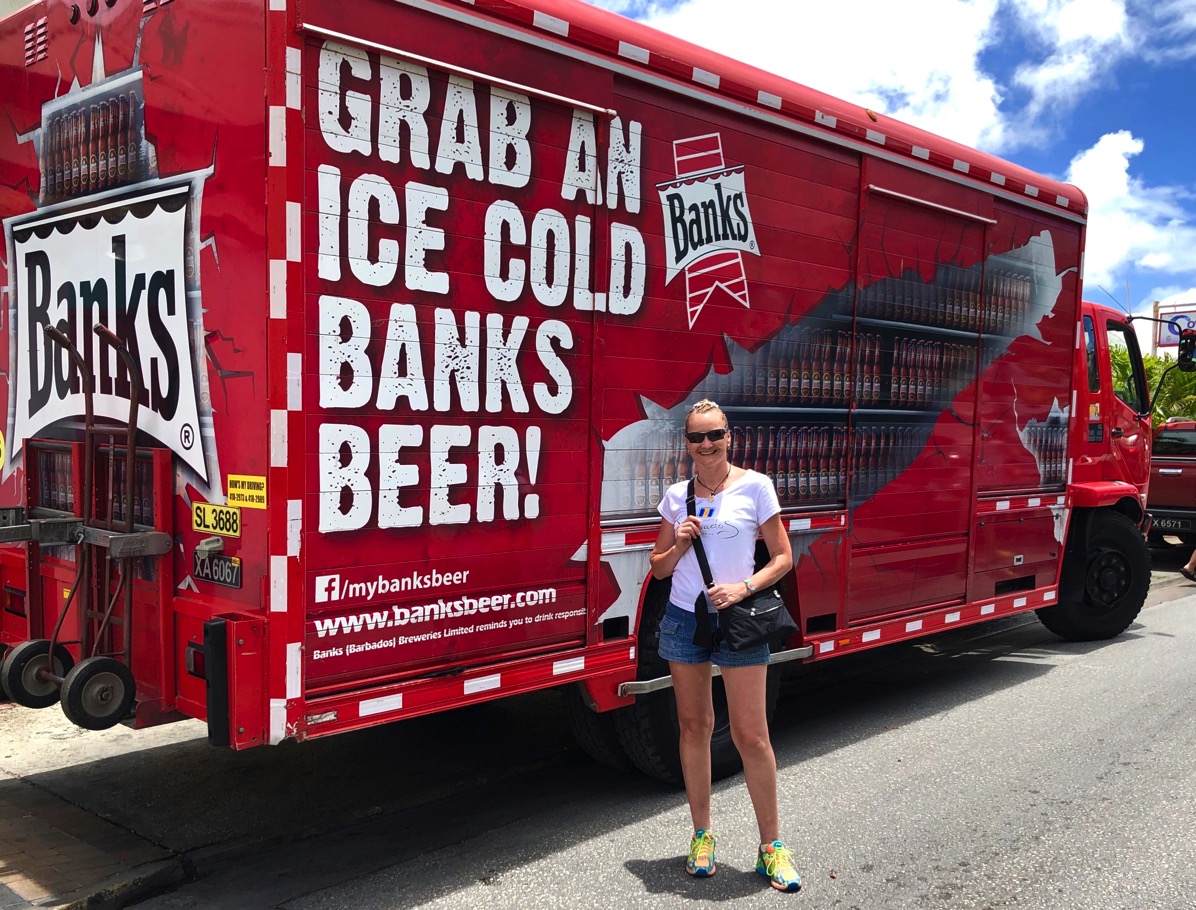 Sarah and Banks beer truck