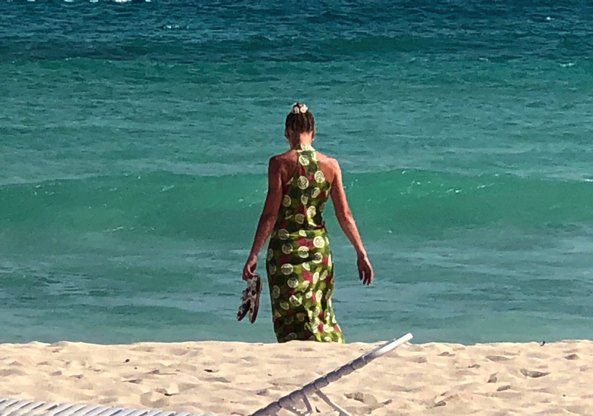 Sarah and the green dress