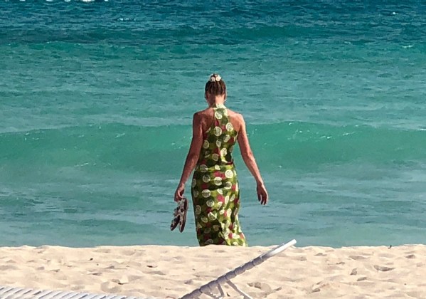 Sarah and the green dress