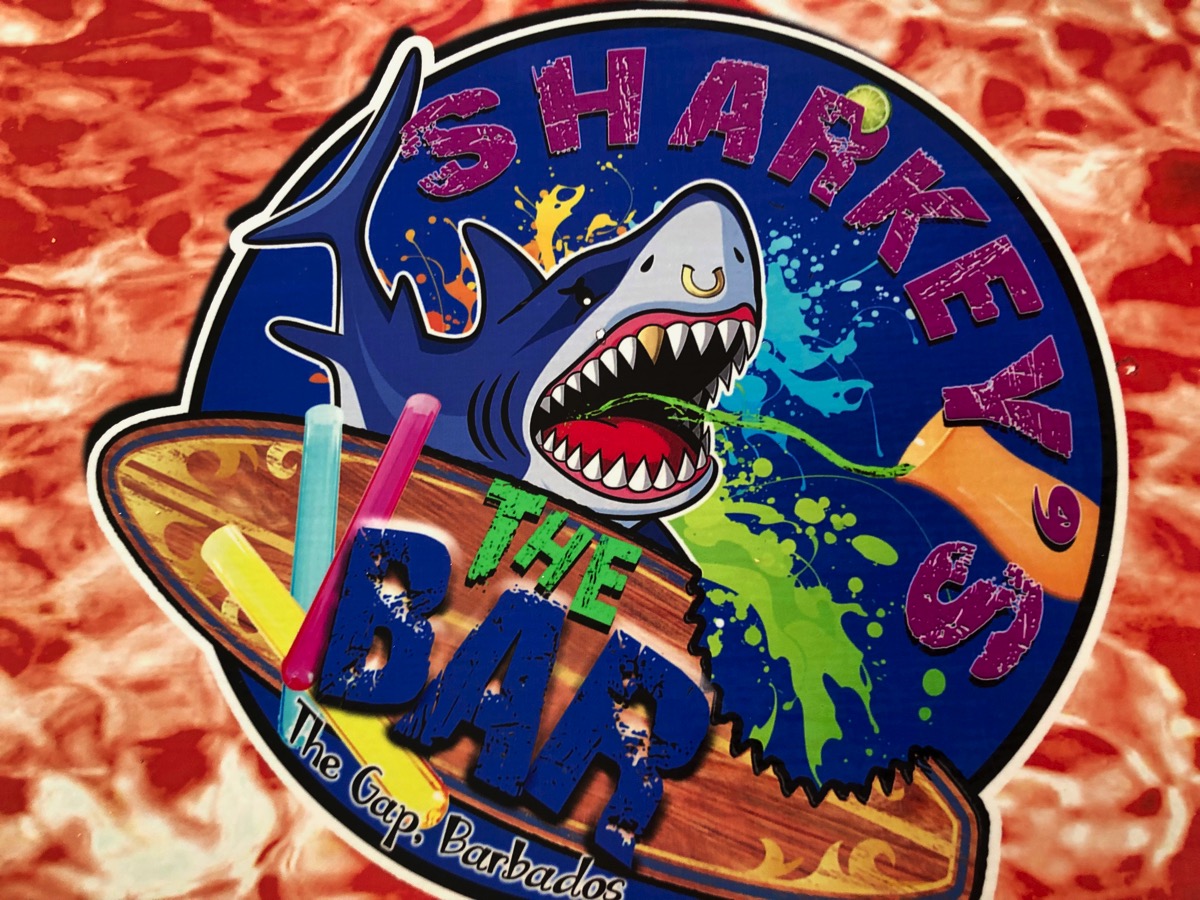 Sharkey s Tropical Cafe Sign